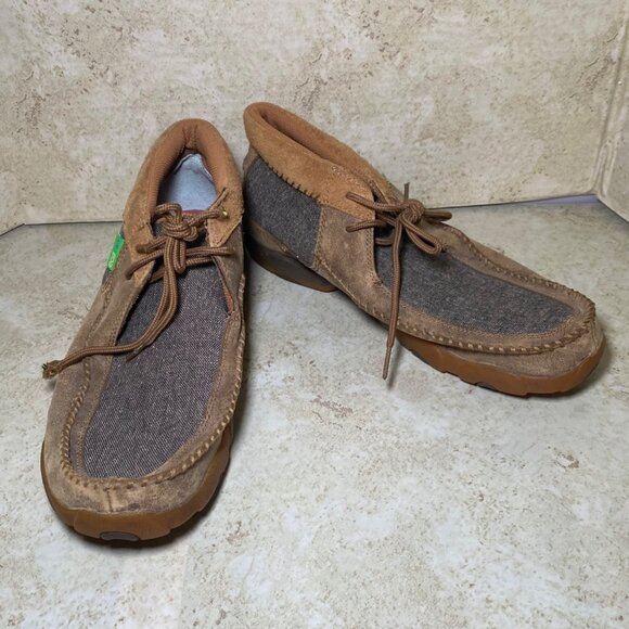 Twisted X Other - Twisted X Chukka Mens EcoTWX Casual Shoes Size 9.5M Brown/Gray Fabric & Leather